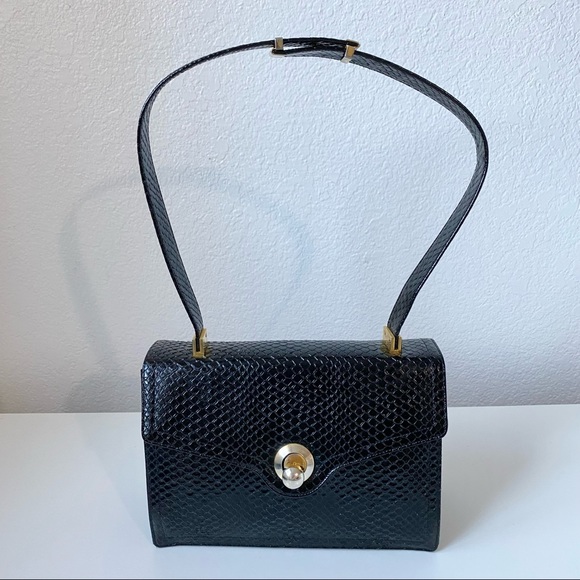 Vintage Koret Leather Handbag Shoulder Bag with chained coin purse - Picture 4 of 14